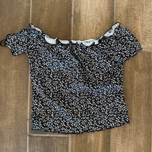 Off the shoulder floral top